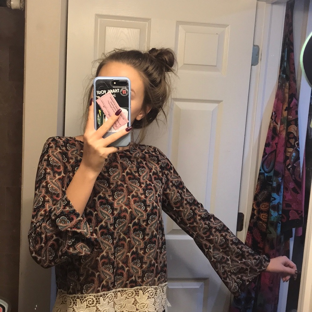 TRIBAL PRINT HIPPY TOP
